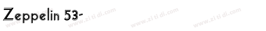 Zeppelin 53字体转换
